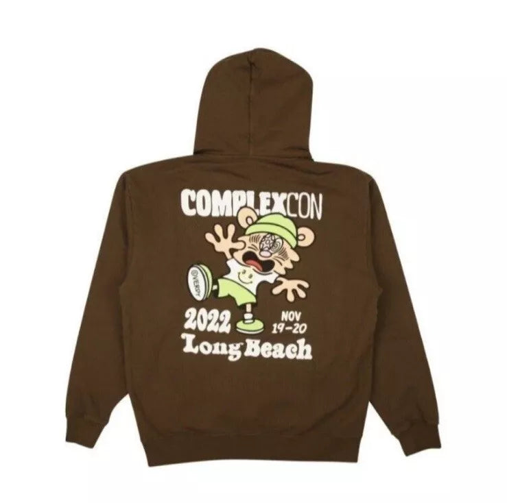 Essentials Verdy Brown Hoodie XXL