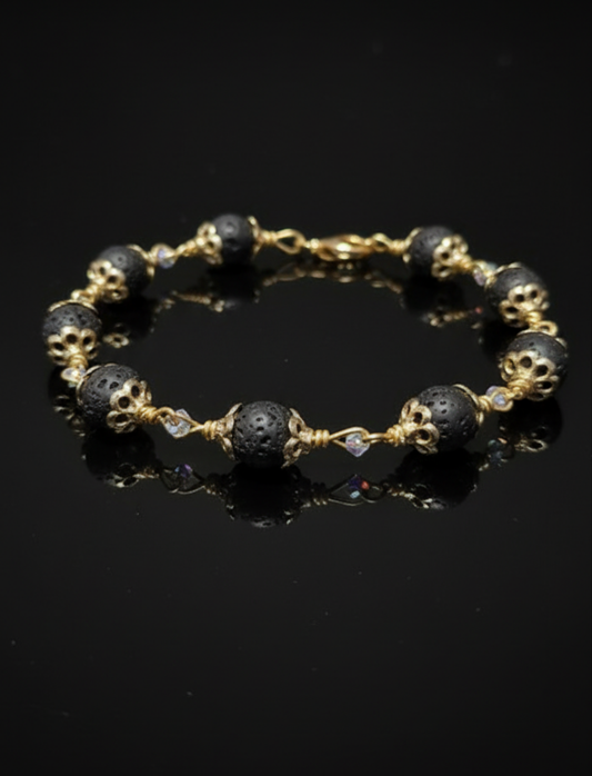 Handmade Lava beads Bracelet