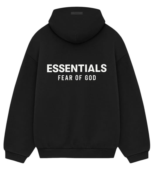 Essentials FW24 Black Hoodie