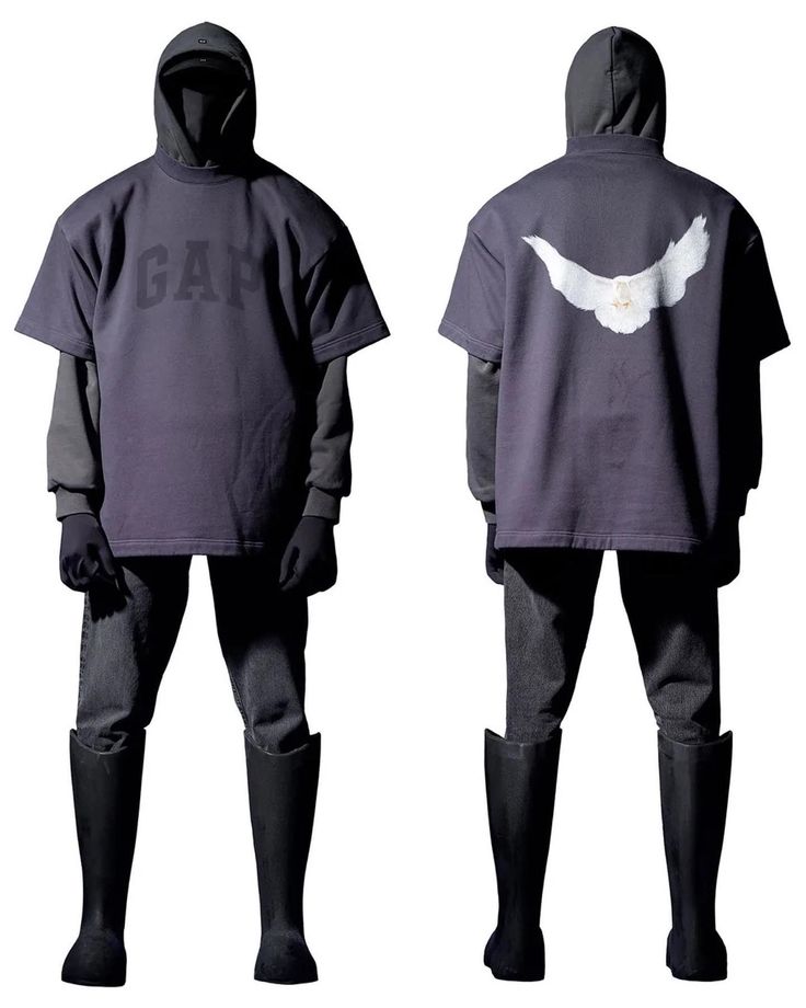 YZY Gap padded dove tee