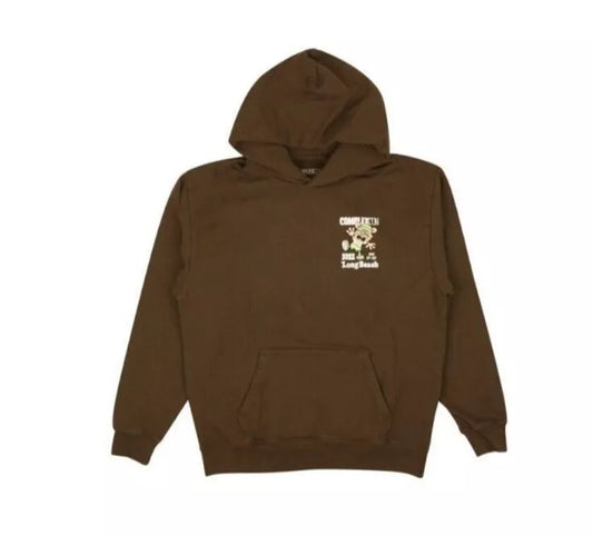 Essentials Verdy Brown Hoodie XXL